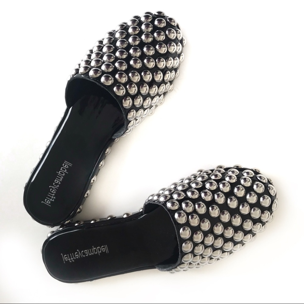 NWT Jeffrey Campbell Studded Black Mule